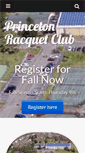 Mobile Screenshot of princetonracquetclub.com